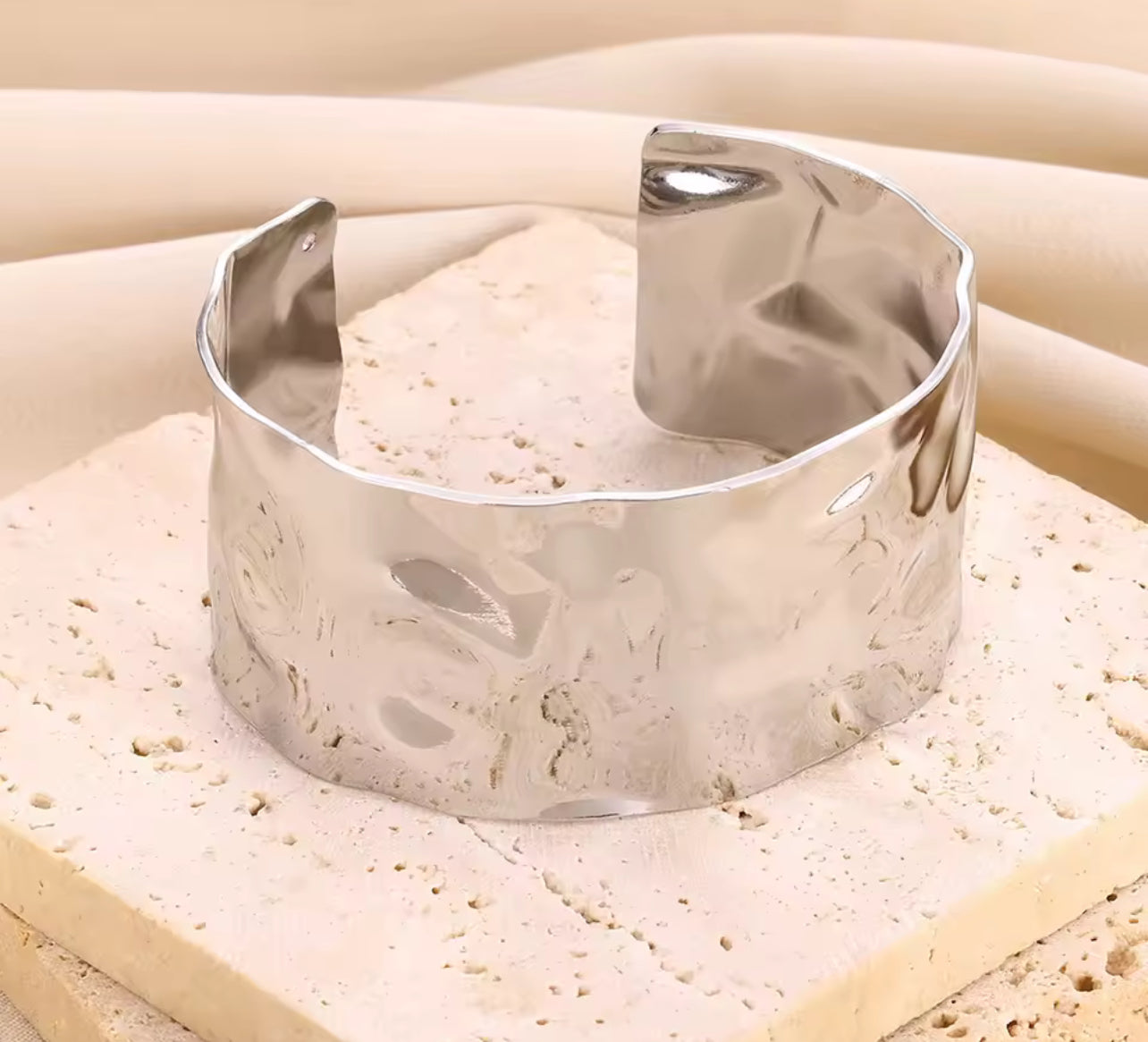 Bijoux bracelet argenté jonc 51