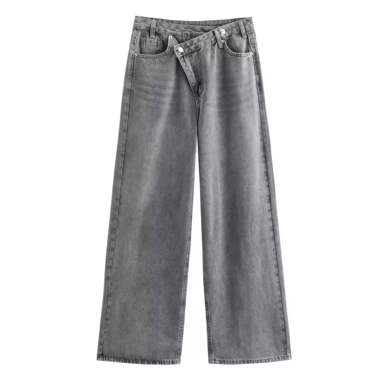 Femme jeans double fermeture