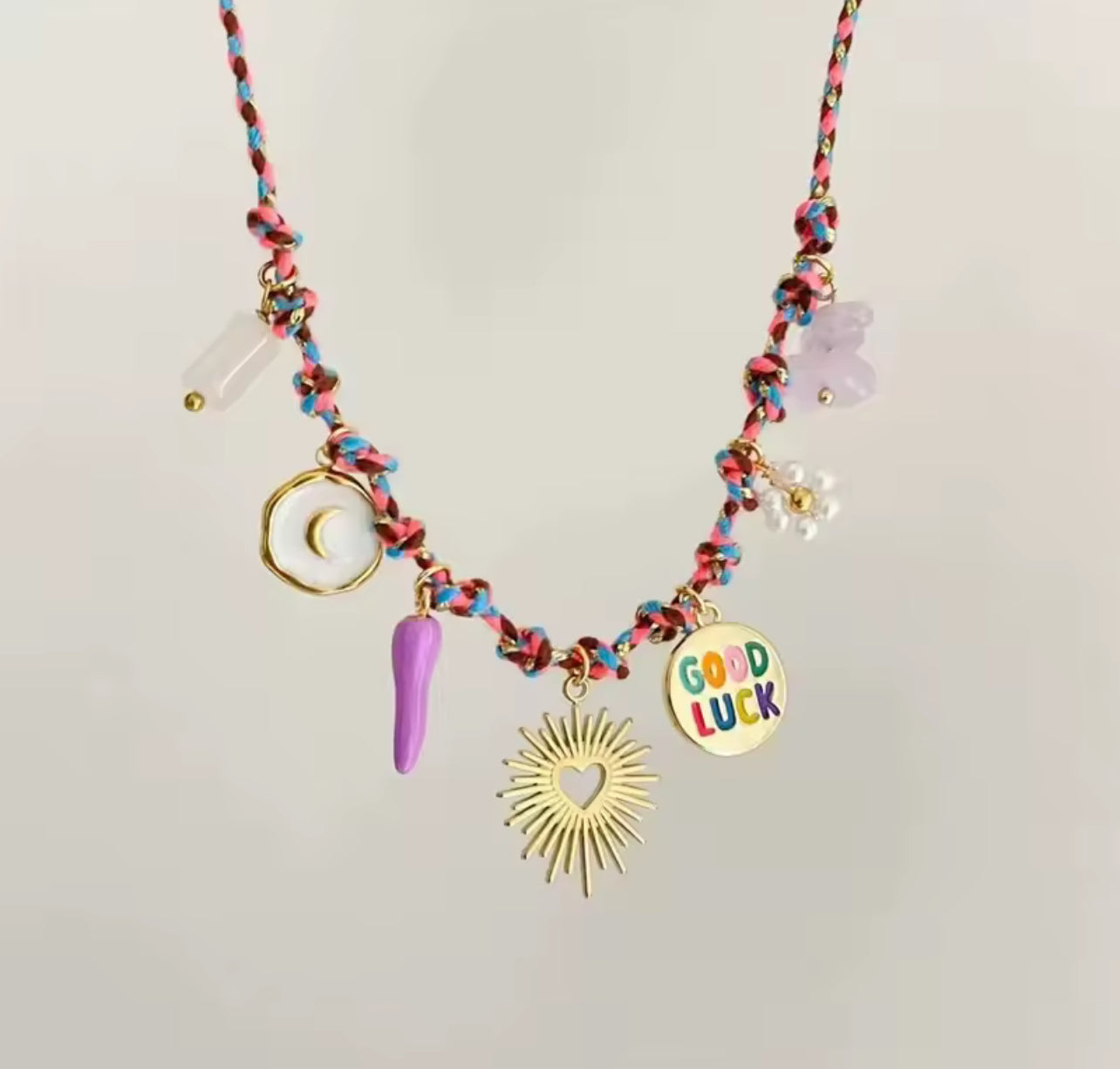 Bijoux collier andora violet 23