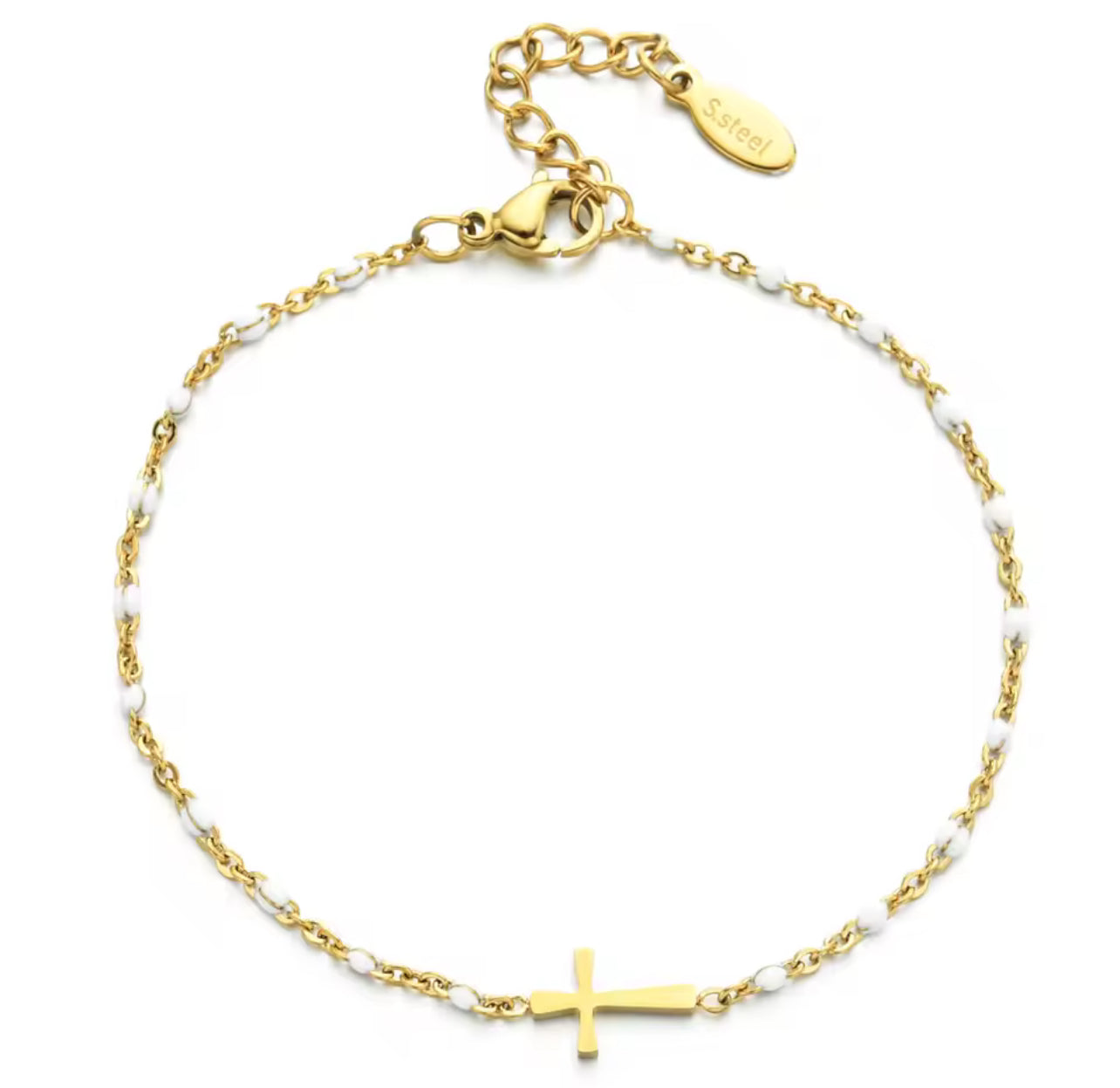 Bijoux bracelet doré chrétien 44