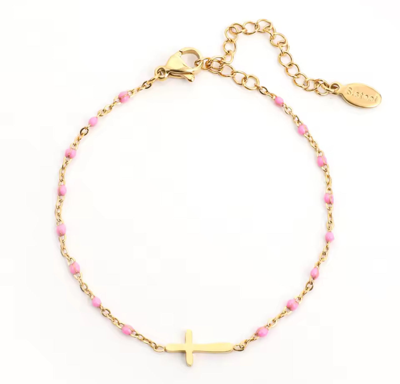 Bijoux bracelet doré chrétien 44
