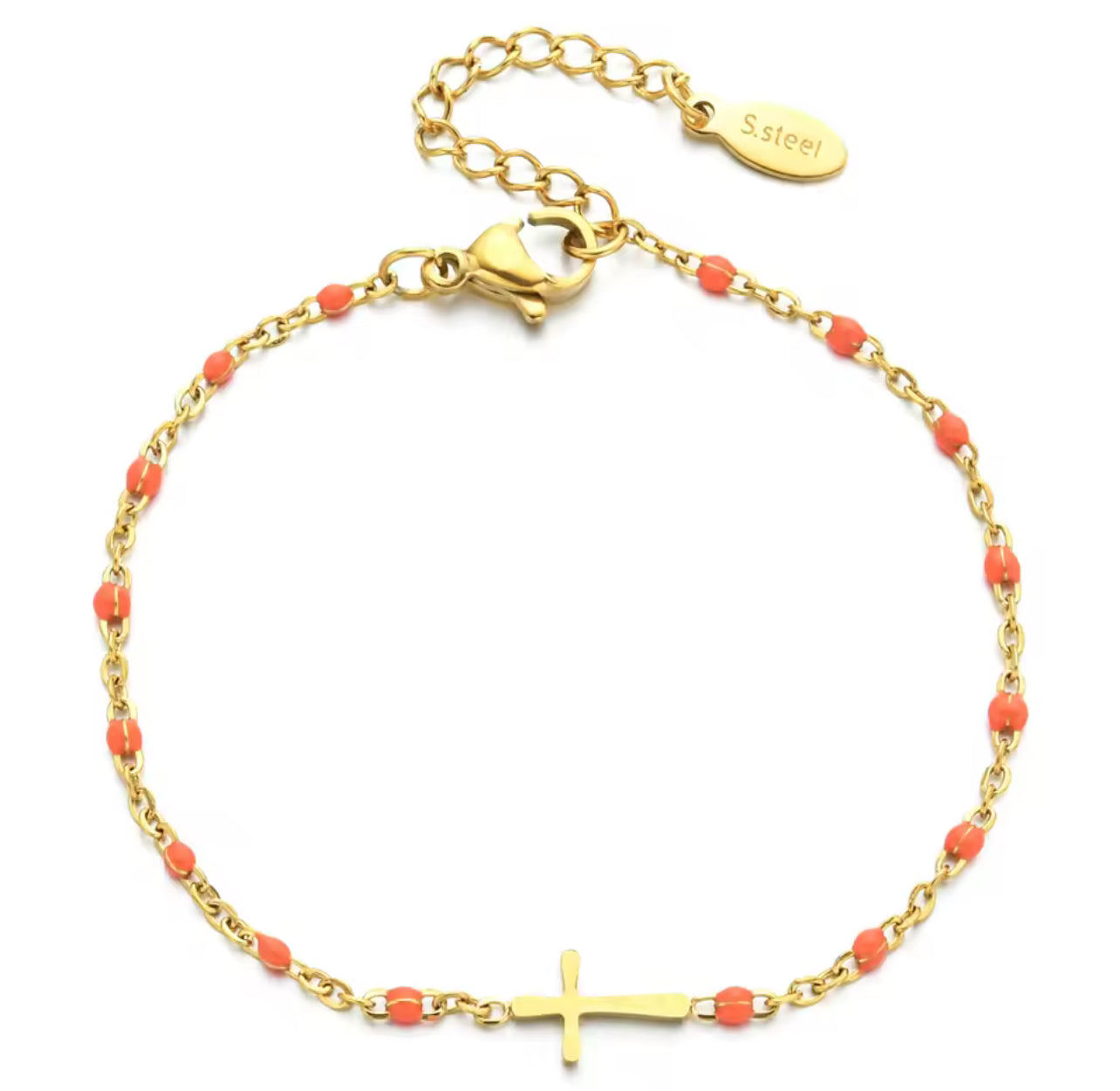 Bijoux bracelet doré chrétien 44